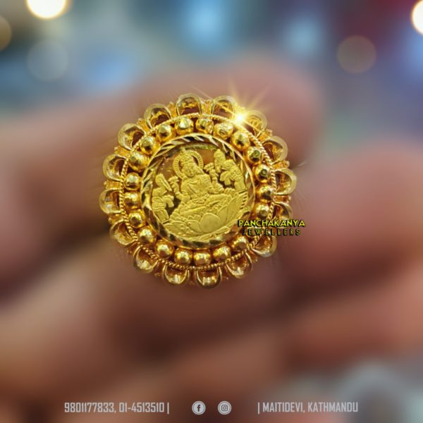 22k Solid Gold Coin Ring Vintage Designer Gold Coin Ring Ginni Coin Ring-solid  Gold Coin Ring Early Coin Ring, Adjustable Gold Ring, - Etsy
